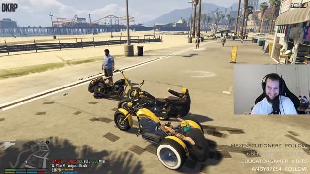 GTA V RolePlay - Bike Fun with the Gang - DKRP смотреть онлайн