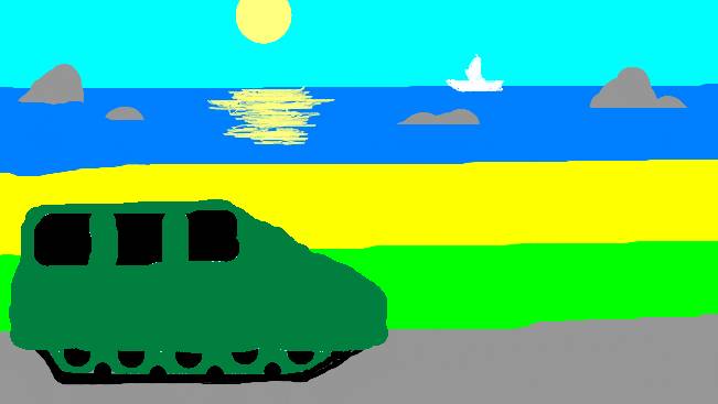 Мавис кистями рисует наш путь 10