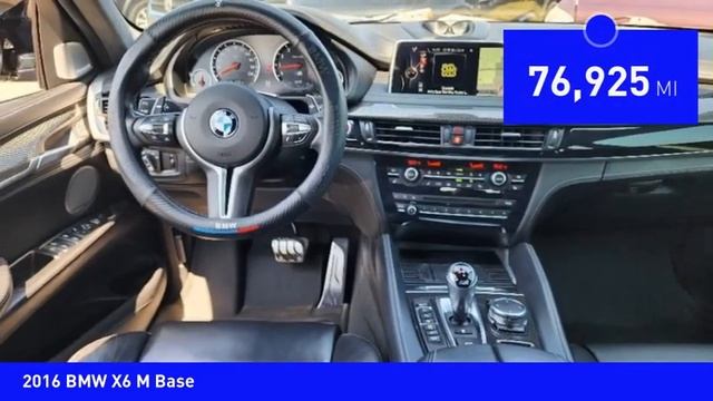 2016 BMW X6 M Mooresville NC TR89717B