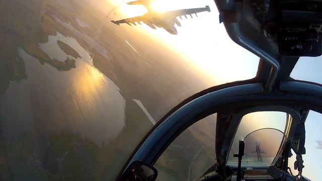 СУ-25 ПАРА. ПОЛЕТ НА ЗАКАТЕ. SU-25.