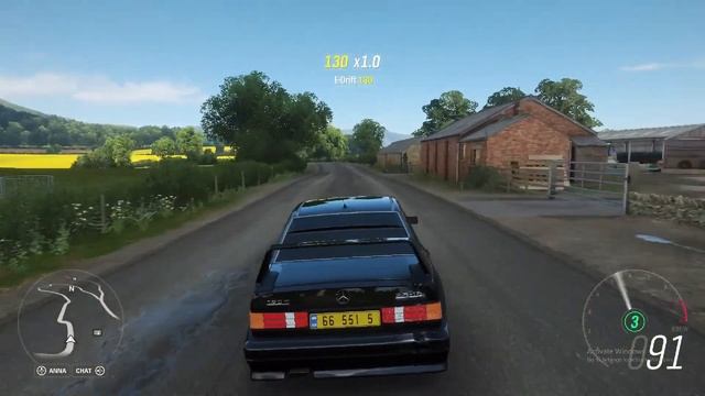 forza horizon 4 mercedes E190 смотреть онлайн