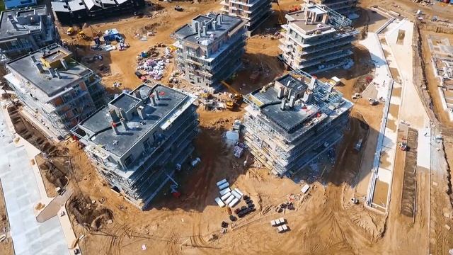 Отчет о строительстве квартала "Пирс" Сентябрь 2018 часть 1 смотреть онлайн