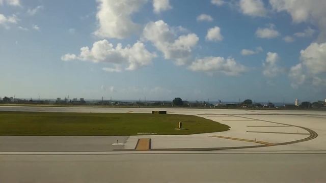 괌아가냐공항착륙(제주항공7c3102편)