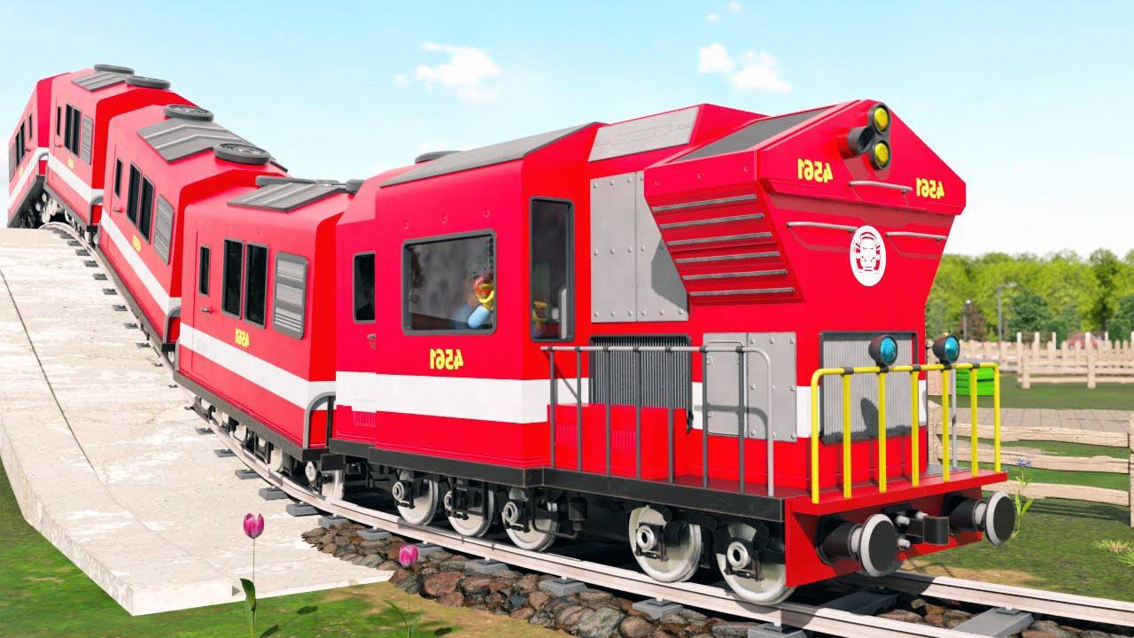 Мультики про поезда. Приключенческая поездка на игрушечном поезде. 🚂💥 Мультики для детей смотреть смотреть онлайн