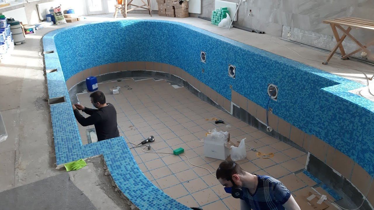 Технология Отделки Бассейна Мозаикой. Как сделать отделку бетонного бассейна мозаикой своими руками смотреть онлайн