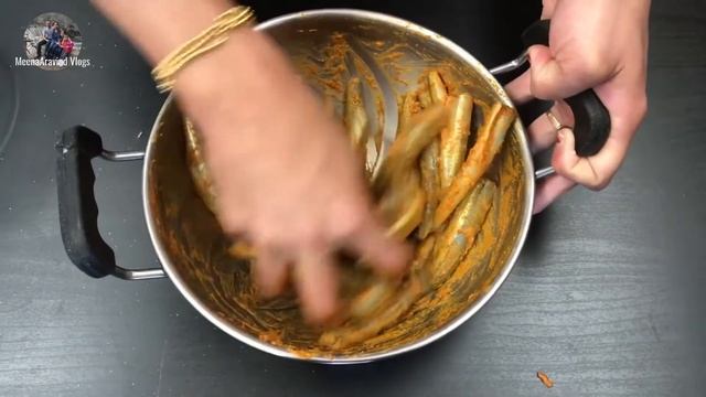 Smelt fry | நெத்திலி fish fry | Smelt Shallow fry | MeenaAravind Vlogs смотреть онлайн