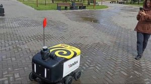 Робот-доставщик привез нам пиццу. Иннополис.