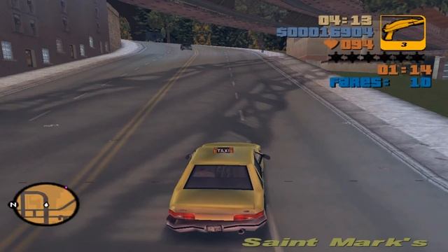 GTA III: Taxi Driver Mission [1080p] смотреть онлайн
