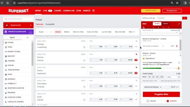 PARIURI Biletul Zilei COTA 2+ Joi 21.03.2024 / Play-Off EURO Polonia - Estonia, Bosnia - Ukraine смотреть онлайн