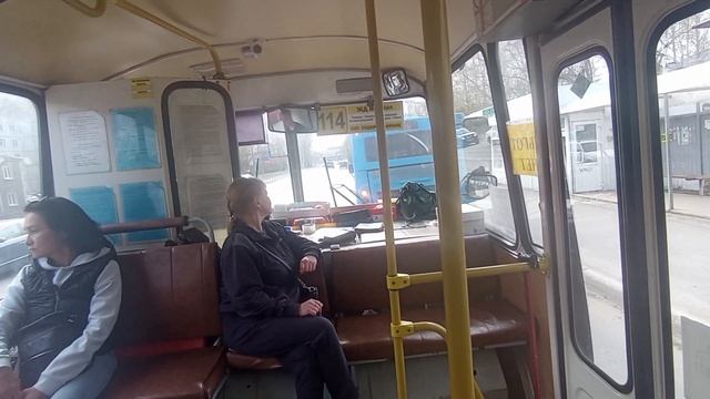 Поездка на автобусе ПАЗ 32054 | маршрут 117 | г. Архангельск смотреть онлайн