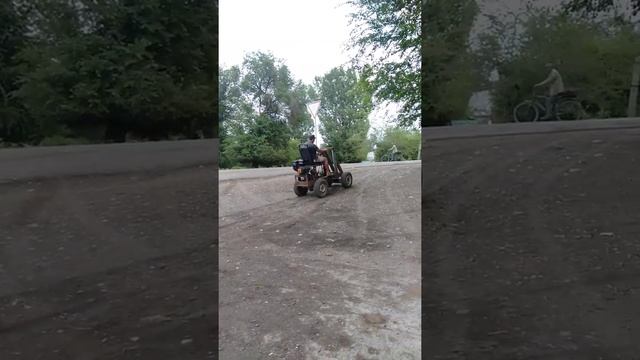 Самодельный мини погрузчик смотреть онлайн