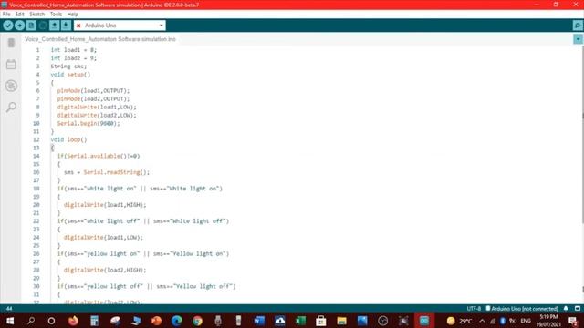 Bluetooth Based Home Automation System Simulation on Proteus using Arduino Code смотреть онлайн
