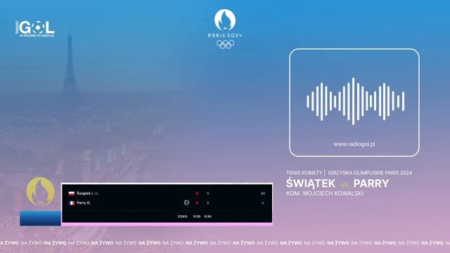 Igrzyska Olimpijskie Paryż 2024 | Iga Świątek - Diane Parry | Tennis [Na Żywo] смотреть онлайн