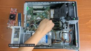 HP COMPAQ ELITE 8300 - Teardown, upgrade RAM, SSD, and GPU in 4K (small form factor)