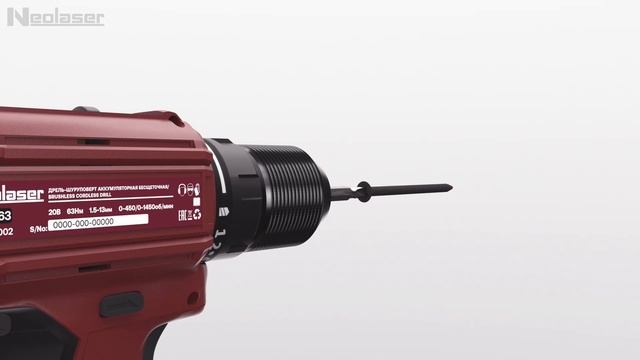 Аккумуляторная бесщеточная дрель Neolaser NCDB-63