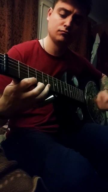Резонаторная гитара (отреставрированная советская классическая) #dobro #bottleneck #guitar