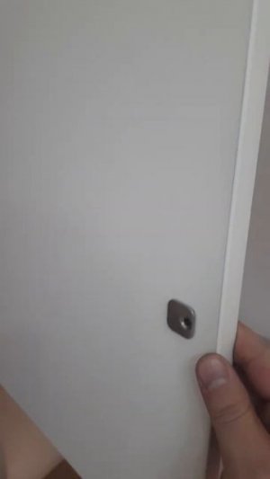 Установка системы Push to open для открывания фасада.