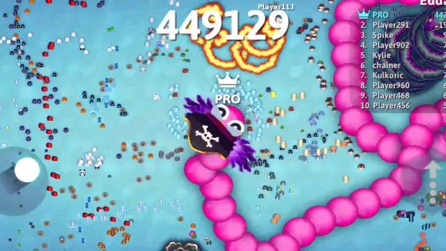OMG 😱 The Pinky Snake Found the Most Delicious Score Points! 🐍 Epic Snake.io Gameplay смотреть онлайн