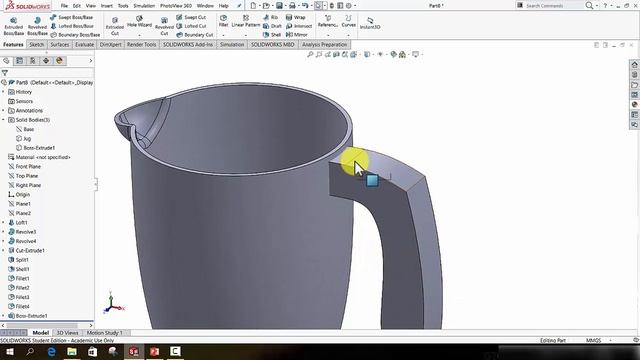 GMIT Letterfrack SolidWorks - Blender Part 2 (Jug Handle) смотреть онлайн