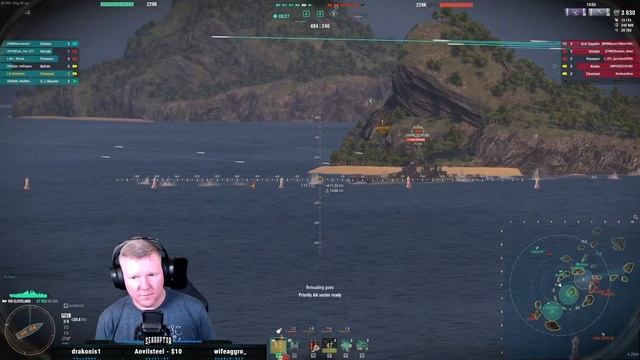 World of Warships - Quick Cut: Tier VIII American Cruiser USS Cleveland (Ranked Gameplay) смотреть онлайн