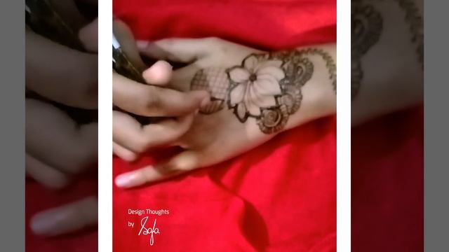 Simple String Mehendi with Lotus flower смотреть онлайн