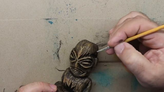 Tangaroa And The Sea Sculpture and Painting | Tiki Art смотреть онлайн
