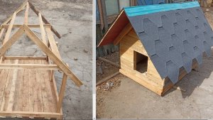 Строю будку для немецкой овчарки своими руками