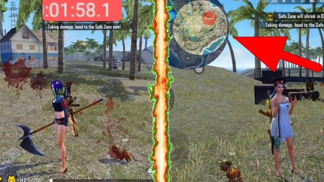 Moco Vs Paldma Zone test // Free fire Zone test, смотреть онлайн