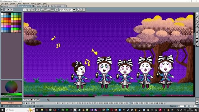 Spokanki в Aseprite ... мне двойную порцию Spokanki в Aseprite и без Blenderа