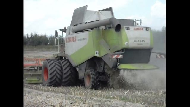 "Союз Диаген" Сдвоенные колеса на Claas Lexion 560 смотреть онлайн