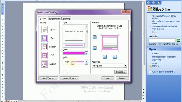 How To Use The Format Menu In Ms Word / WinWord 2003 In Urdu/Hindi | Lunar Computer College