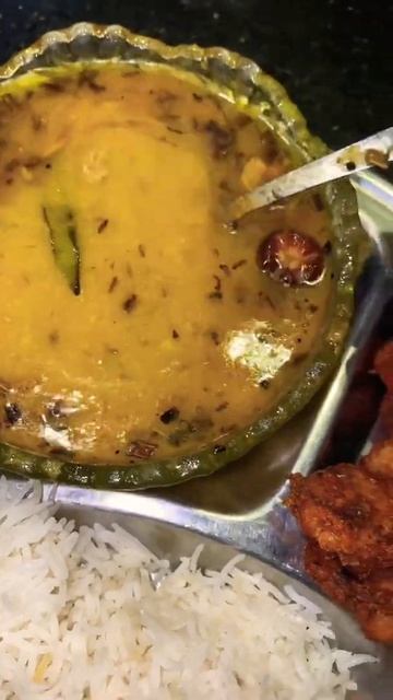 Daal Chawal Woth Fried Prawns Papar And Achar#supertasty #easyrecipe #foodie