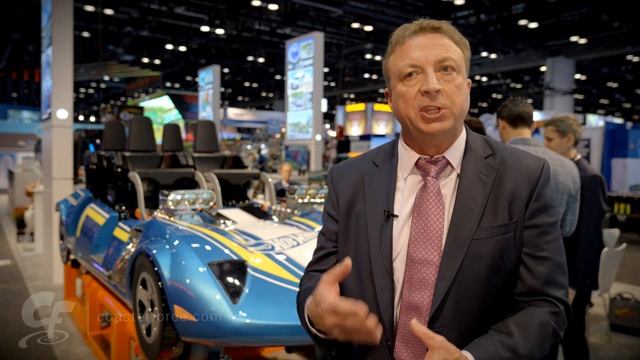 Hot Wheels Twin Mill Racer - Mark Cornell interview at IAAPA Expo смотреть онлайн