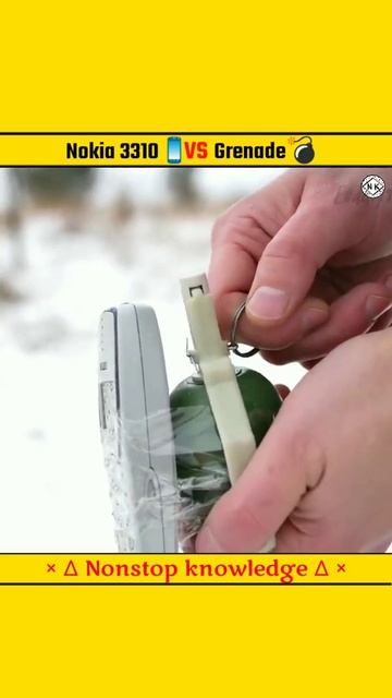 Nokia 3310 Vs Hand Grenade || Very Shocking⚡⚡ Result || #short  #shortvideo