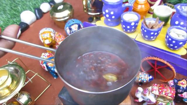MINI FOOD | TINY TANDOORI MASAL CHAI | TASTY SMOKY CHAI IN LITTLE TEA POT | смотреть онлайн