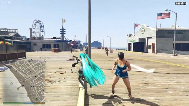 GTA V Hatsune Miku just wanted to ride смотреть онлайн
