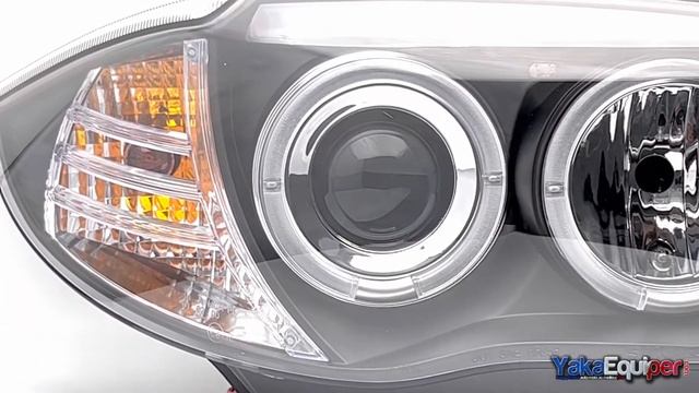 Phares avant BMW Serie 1 E81 E82 E87 E88 Angel Eyes - Noir смотреть онлайн