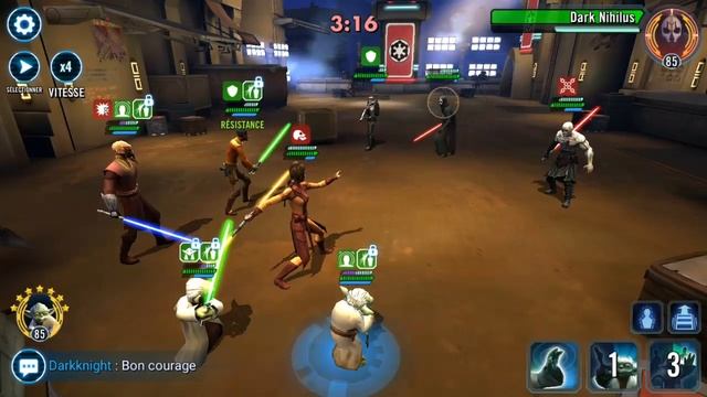 Swgoh Jedi with Plo Koon vs Traya смотреть онлайн