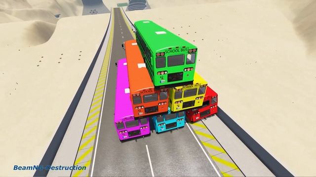 #beamngdrive - School Bus Crashes & Jumps 172 смотреть онлайн