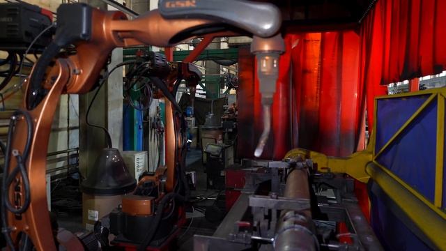 Роботизированная сварка оси полуприцепа ТОНАР