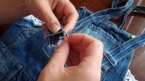 Как поменять застежки на лямках комбинезона.How to change the fastenings on the straps of a jumpsui