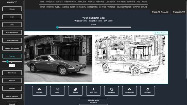 How to engrave PENCIL SKETCHES with imag-r.com смотреть онлайн