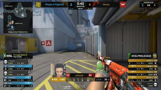 Heroic vs NIP - ESL Pro League - Game 2 - HIGHLIGHTS | CSGO смотреть онлайн