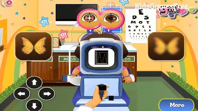 Doctor Games for Children - Dora And Diego At The Eye Clinic Part 1 | Kids Games смотреть онлайн