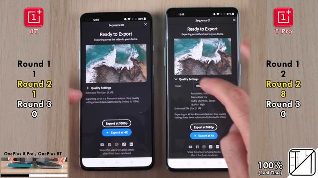 OnePlus 8T Vs OnePlus 8 Pro Speed Test
