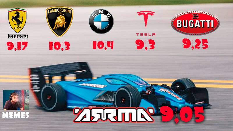 402 метра на RC машинке. (9.05 сек)!!!