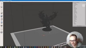 Печать вихревой статуи феникса на 3D принтере Qidi Q1 Pro