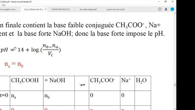 CHIMIE EN SOLUTION || LES ÉQUILIBRE ACIDO- BASIQUE PART 05 смотреть онлайн