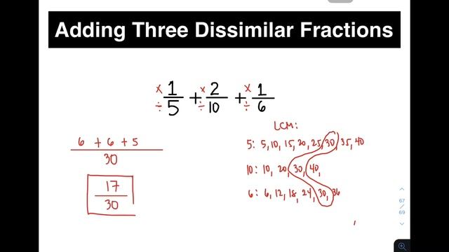 Adding Three Fractions with Different Denominators - Adding Dissimilar Fractions @MathTeacherGon смотреть онлайн