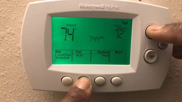 Function 03 How To Set Honeywell Smart Thermostat To Heating Fan Control Gas/Electric 6500WF 6580WF смотреть онлайн